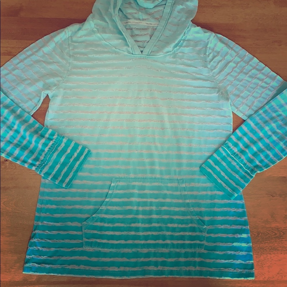 Calvin Klein Performance Athletic Hooded cover up